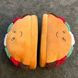 Quirky taco slippers